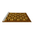 thumbnail image 2 of Ahgly Company Machine Washable Indoor Rectangle Checkered Yellow Modern Area Rugs, 7' x 10', 2 of 4