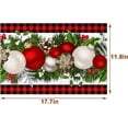 thumbnail image 3 of Black and Red Gingham Christmas Placemats Set of 4 Buffalo Check Plaid Xmas Place Mats for Home Kitchen Dining Table Decoration, 3 of 6