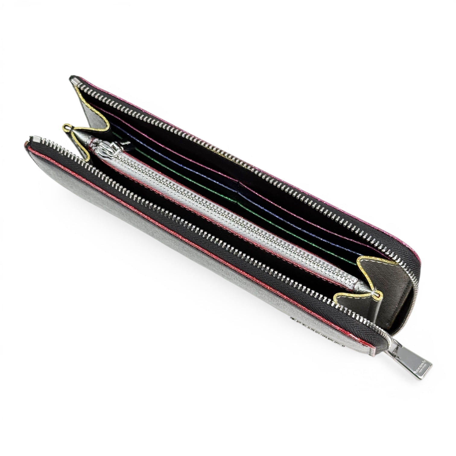 Kate Spade New York Women's Zip Around Saffiano Leather Continental Wallet (Black Multi)