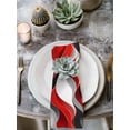 thumbnail image 3 of Cloth Napkins 1 Piece - 20x20 Inches, Red Black Grey Washable Reusable Table Napkins, Moire Modern Artwork Abstract Soft & Absortbent Dining Napkin for Party Wedding Hotel Restaurant, 3 of 8