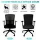 thumbnail image 3 of Funda para silla de oficina Tatuo, universal, giratoria, negra, 3 of 6