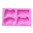 thumbnail image 1 of Controlador De Juego De 4 Cavidades, Molde De Silicona Para Pastel, Molde De Caramelo, Molde Para Hornear Para Pastel De Chocolate, Decoración De Magdalenas Eigraketly HA035931-00, 1 of 6