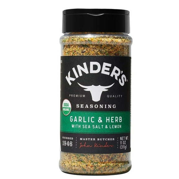 Kinders Organic Garlic and Herb with Sea Salt and Lemon Seasoning 11 Ounce