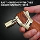 thumbnail image 4 of Torch Lighter Single Jet Flame Refillable Butane Windproof Lighter for Cigars & BBQ, Gift for Men (No Gas Included), 4 of 5