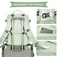 thumbnail image 4 of Large Travel Backpack Women, Carry On Backpack,Hiking Backpack Waterproof Outdoor Sports Rucksack Casual Daypack School Bag Mint Green, 4 of 5