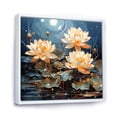 thumbnail image 2 of Designart "Blooming Lotus Among Lily Pads III" Lotus Floater Framed Wall Decor, 2 of 5