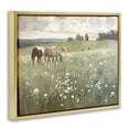 thumbnail image 4 of Stupell Industries Horses in Pasture Landscape Painting Gold Floater Framed Canvas Art Print Wall Art, 21 x 17, 4 of 10