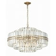 thumbnail image 3 of HAY-1407-AG Crystorama Lighting Hayes - 16 Light Chandelier-20.5 Inches Tall and 28 Inches Wide-Aged Brass Finish, 3 of 11