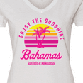 thumbnail image 4 of Inktastic Enjoy the Sunshine Bahamas Summer Paradise Women's V-Neck T-Shirt, 4 of 5