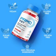 Primo TRT Gummies, Advanced Formula, Prime TRT Supplement All Natural Formula, Maximum Strength (3 Pack)