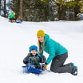 thumbnail image 3 of Lucky Bums Kids 35 Inch 1 Person Plastic Snow Toboggan Sled, Green, 3 of 5