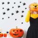 thumbnail image 3 of Decoraciones de Halloween 36 Uds YOUSIM pegatinas de pared de araña negra, 3 of 4