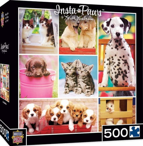 MasterPieces Instapaws #BabyBesties - Puppies & Kittens 500 Piece ...