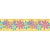Blue Mountain Wallcoverings - Flirty Flowers Self-Adhesive Border