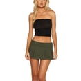 thumbnail image 5 of Lamuusaa Women Tube Top, Strapless Backless Solid Slim Fit Summer Ladies Vest for Club Party, 5 of 8