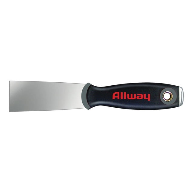 Espátula Allway de acero al carbono rígida de 1,5 cm de ancho (paquete de 5)