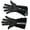 Black, variant on Piper Drummer Leather Gauntlets, Premium Real Leather Band Gloves for Performance, Stylish Design for Musicians and Marching Bands