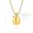 thumbnail image 2 of Constantlife Teardrop Cremation Urn Pendant Cremation Jewelry for Ashes Holder Necklace that Opens Inside, 2 of 5