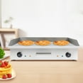 thumbnail image 5 of TFCFL 28.7" Commercial Electric Countertop Griddle Flat Top Grill BBQ Hot Plate for Eggs Pancakes Hamburgers 110V 3KW, 5 of 12