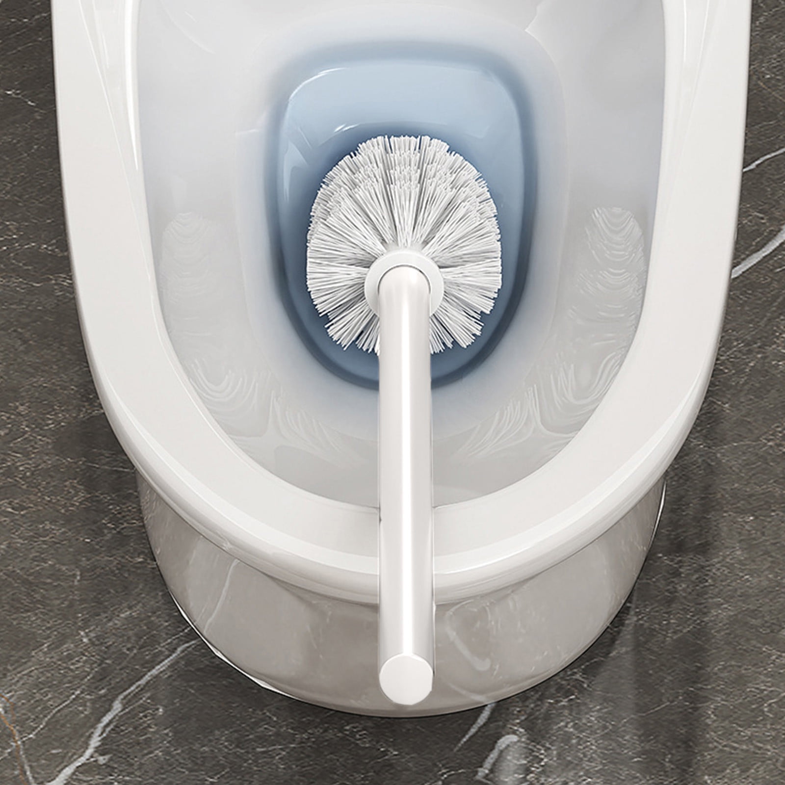 TaTaai 5Pcs Toilet Brush and Holder, Toilet Bowl Brushes Holder and Long Handle Ventilated Toilet Brush Set for Bathroom Cleaning
