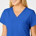 thumbnail image 5 of Wink W123 Women's Flex Back Stylized V-Neck Scrub Top, Royal, 1X Womens Plus, 5 of 6