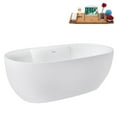 thumbnail image 5 of 67" Streamline G-91-345-WH Soaking Glossy White Freestanding Tub and Tray With Internal Drain in Glossy White, 5 of 20