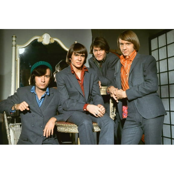 The Monkees In Dressing Room Davy Jones Michael Nesmith Peter Tork 24x36 Poster