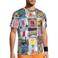 thumbnail image 2 of T Shirt For Men Sports Vacation Mid Century Harajuku Palm Springs Talavera Beach Tees O Neck Vintage, 2 of 7
