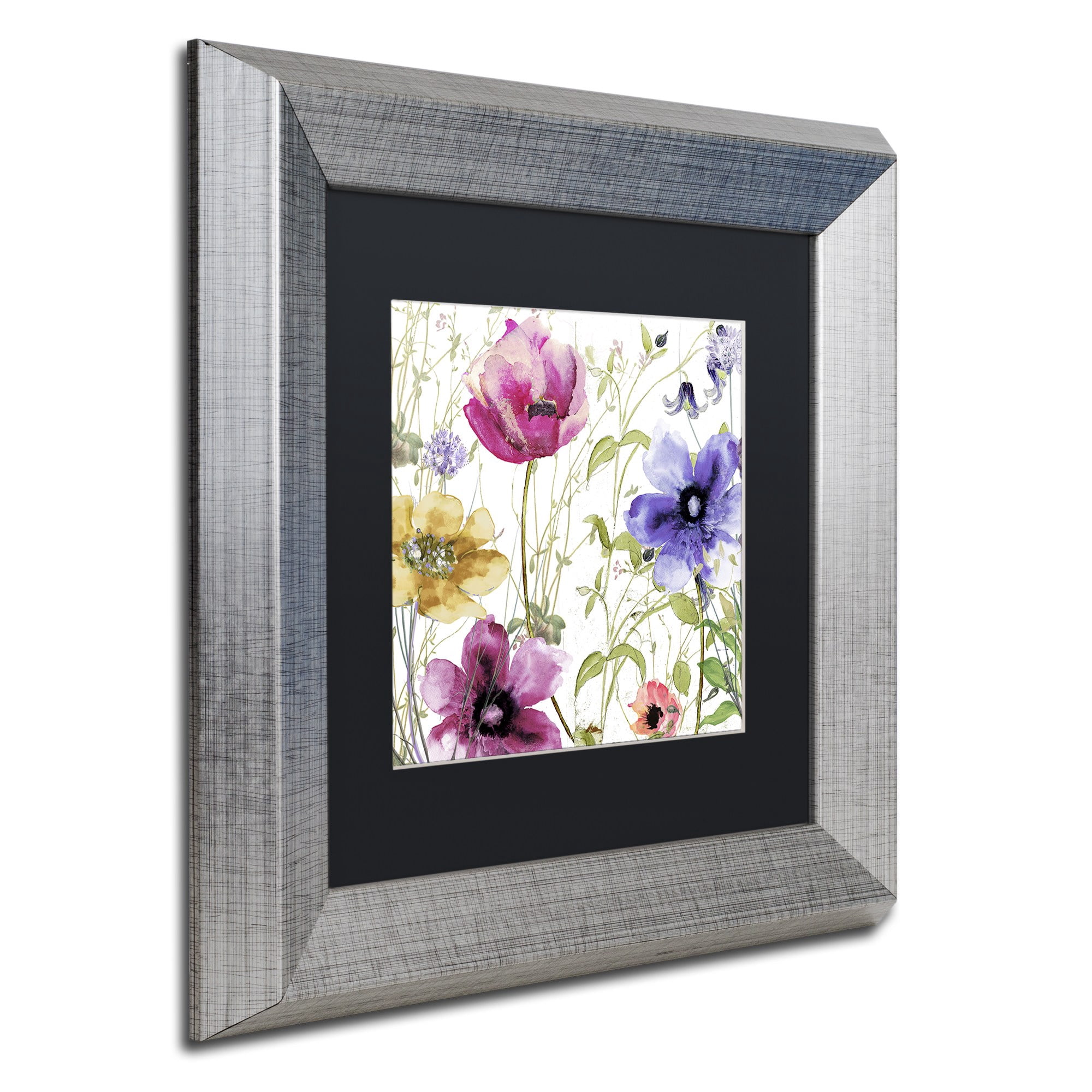 "Summer Diary I" Canvas Art by Color Bakery, Black Matte, Silver Frame