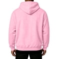 thumbnail image 5 of UDAUDU Mens Hooded Sweatshirt Casual Relaxed Fit Thermal Fleece Pullover Hoodie Ribbed Cuffs Hem for Workout Outdoor Activities Pink S, 5 of 5