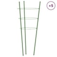 thumbnail image 2 of vidaXL Garden Plant Supports with 4 Rings Climbing Frame 5 Pcs Green Steel, 2 of 34