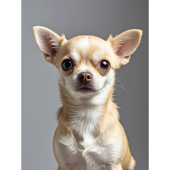 Diamond Dots Painting Fawn Chihuahua 5D Diamond Art DIY Kits Full Round Drill Beads Gem by Number Mosaic Arts and Crafts for Living Room Bedroom Home Wall Decor 12x16 inch / 30x40cm