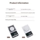thumbnail image 4 of Báscula de Quilates de Alta Precisión con Carga USB, Báscula Electrónica Multifunción para Materiales Medicinales, Color Negro, 4 of 7