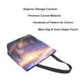 thumbnail image 3 of FORMRS Womens Canvas Tote Bag with Zipper Inner Pocket Shoulder Handbag, Beautiful Mountain, 3 of 7