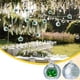 thumbnail image 4 of Candelabro colgante de cristal | Portavelas esférico con apertura lateral y efecto óptico | Lámpara decorativa plateada de 8,5 cm para velas y plantas | Incluye cordón de 1 m para fiestas en el, 4 of 8