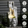 thumbnail image 7 of Haeng Hand Crafted Weather Resistant Floor Fountain with Light, 7 of 7
