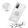 thumbnail image 5 of Funda para Samsung Galaxy S20 FE 4G/5G con Brillo Líquido Flotante, Purpurina, Parachoques y Anillo Giratorio Soporte, 5 of 5