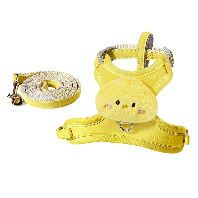 Harnais et Laisse pour Poitrine de Chat - Gilet d'Entraînement Ajustable Anti-Fuite pour Usage Intérieur et Extérieur