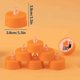 thumbnail image 5 of Halloween 6-pack Orange Tea Light Candles, Battery Powered Led Tea Lights With Warm White Pumpkins For Halloween, 5 of 5