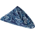 thumbnail image 2 of GZHJMY Chic Ethnic Paisley Floral Pattern Cloth Napkins, 4 Pack 20 x 20 Inch Soft Polyester Reusable Dinner Napkin for Family Gatherings, Banquet, Cocktail, Parties(Blue), 2 of 6