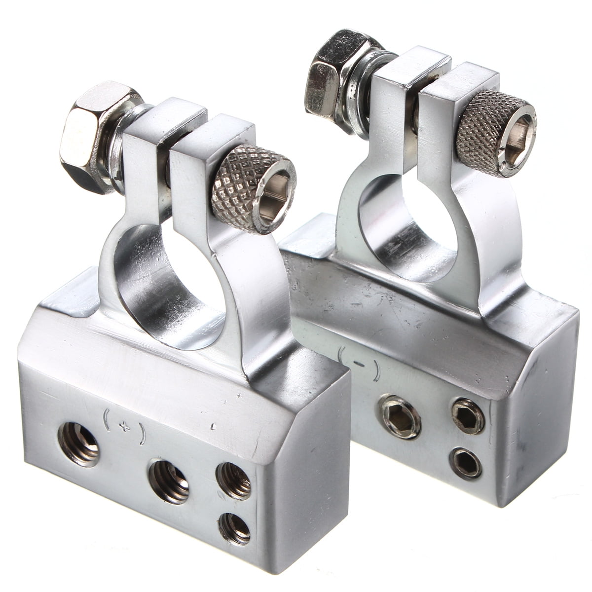 Pair Positive &amp; Negative Car Battery Terminal 2 4 8
