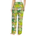 thumbnail image 3 of Pajama Pants Women, Cartoon Frog Sweatpants Soft Sleep Lounge Pants, Casual PJ Bottoms Pants with Pockets, 3 of 5