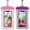 Pink+Purple, variant on Waterproof Phone Pouch, Universal IPX8 Floating Waterproof Cell Phone Case Dry Bag, Compatible with Most Cell Phone on Market, Waterproof Phone Protector for Beach Swimming