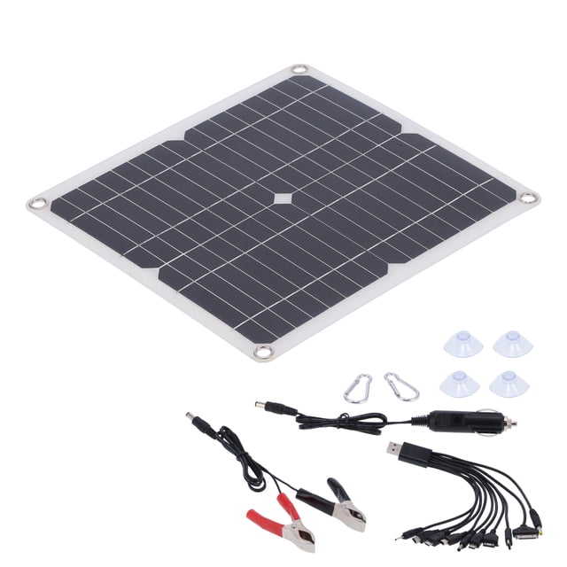 Tablero del Cargador Solar 15W 18V Panel Solar Tablero del Cargador del Panel de la célula Solar para la Fuente de alimentación Interior al Aire Libre de los Barcos del Coche
