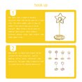 thumbnail image 3 of 10 Pieces Table Number Stand Round Shape Metal Convenient Card Holder Centerpieces Paper Clamp Wedding Decoration Tabletop Decor Golden star, 3 of 6