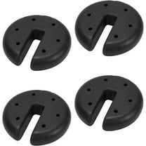 Quik Shade Set of 4 Heavy Duty Weight Plates for Securing Instant and Pop-Up Canopies and Tents, Black