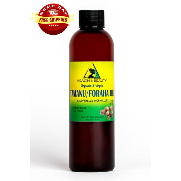 TAMANU / FORAHA OIL ORGANIC UNREFINED VIRGIN COLD PRESSED RAW PREMIUM PURE 4 OZ