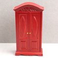 thumbnail image 3 of Armario Dollhouse de madera de secuoya artesanal a escala 1:12, 3 of 3