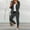 Pants-149Dark Gray, variant on Women 2 Piece Outfits Blazer Set Open Front Jacket and Ankle Pants Slim Fit High Waisted Drawstring Business Casual Office Work Suit