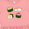 thumbnail image 4 of Inktastic Sushi with Faces Girls Toddler Dress, 4 of 5